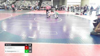 93 lbs Rr Rnd 5 - Dylan Lisanti, Apex Elementary vs Nicholas Katsigiannis, M2TC Red