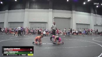 60 lbs Round 3 - Charlotte Robbins, Bison Takedown vs Case Thibodeaux, Predator Wrestling