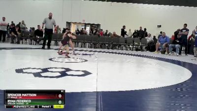 65 lbs Semis & 1st Wrestleback (8 Team) - Spencer Mattson, CT Whale vs Ryan Federico, Steller Trained