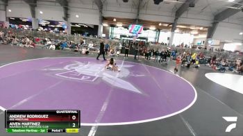 86 lbs Quarterfinal - Aiven Martinez, Maverick Elite Wrestling Club vs Andrew Rodriguez, Rise Wrestling