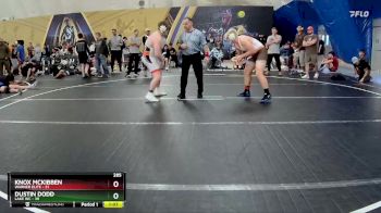 285 lbs Round 1 (8 Team) - Knox Mckibben, Warner Elite vs Dustin Dodd, Lake WC