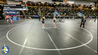 190 lbs Cons. Round 1 - Natalia Calleros, New Lenox (Lincoln-Way Central) vs Eva Jara, Iowa City West