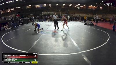 106 lbs Champ. Round 2 - Lazaro Soto, Southwest Miami vs Patrick `Wyatt` Mayfield, New Smyrna Beach Sr H S