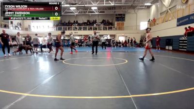 125 lbs Round 2 (6 Team) - Jimmy Swenson, Cowley College vs Tyson Wilson, Rochester Community & Tech. College