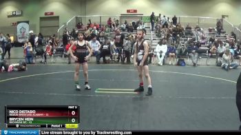 64 lbs Cons. Round 1 - Nico Distasio, Region Wrestling Academy vs Brycen Hein, Buchanan WC