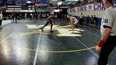 138 lbs 3rd Place - DaJhon Johnson, Westside vs Thomas Brough, May River
