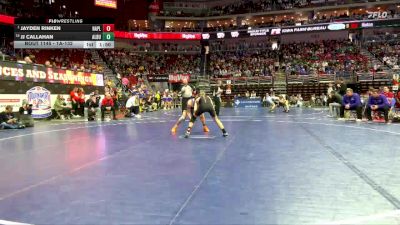 1A-132 lbs Champ. Round 2 - Jayden Rinken, Nashua-Plainfield vs JJ Callahan, Alburnett