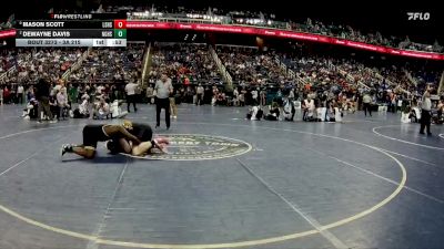 3A 215 lbs Cons. Round 2 - Dewayne Davis, North Gaston High School vs Mason Scott, Ledford Senior High School