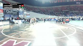 5A Boys 175 lbs Cons. Round 3 - Ethan Powell, Redmond Boys vs Daemian Deen, Crater Boys