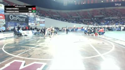 5A Boys 175 lbs Cons. Round 3 - Ethan Powell, Redmond Boys vs Daemian Deen, Crater Boys