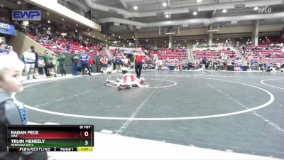 100 lbs Cons. Round 5 - Truin Meneely, Nebraska Boyz vs Radan Peck, War