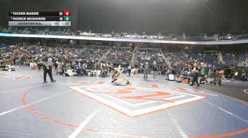 4A 150 lbs Quarterfinal - Tucker Massie, Washington High School vs Patrick McGovern, Maiden High School
