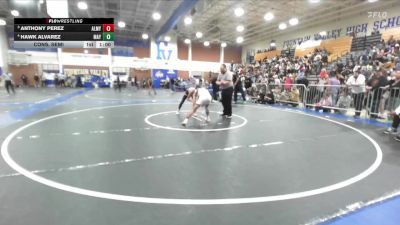 113 lbs Cons. Semi - Anthony Perez, Alemany vs Hawk Alvarez, Mayfair