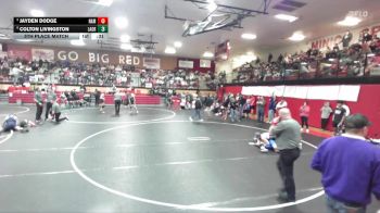 138 lbs 5th Place Match - Jayden Dodge, Nampa vs Colton Livingston, La Grande
