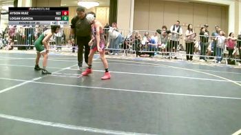 69 lbs Round Of 32 - Ayson Ruiz, Victory Wrestling-Central WA vs Logan Garcia, Poway Elite