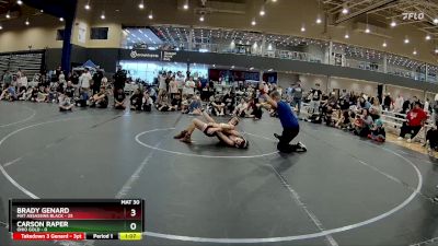 92 lbs Round 5 (8 Team) - Brady Genard, Mat Assassins Black vs Carson Raper, Ohio Gold