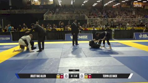 Teryn Lee Baek vs Juliet Rae Allen 2025 Pan Kids Jiu-Jitsu IBJJF Championship