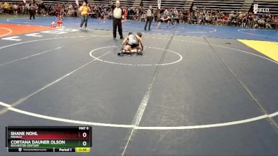 105 lbs Champ. Round 1 - Shane Nohl, MAHACA vs Cortana Dauner Olson, Rochester Century