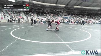 83 lbs Quarterfinal - Dallin Swan, IRONMEN Wrestling Club vs Katelee Cole, Tulsa Blue T Panthers