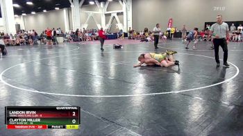 165 lbs Quarterfinals (8 Team) - Clayton Miller, Fight Barn WC vs Landon Irvin, Viking Wrestling Club