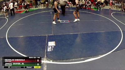 145 lbs Quarterfinal - Jamaal Grayer, Jr., Gold Rush vs Nicholas Sabagala, WESTLAKE