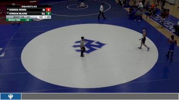 157 lbs Cons. Round 2 - Joshua Wong, Marymount University vs Jordan Blaise, Washington & Lee