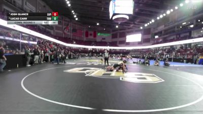 175 lbs Cons. Round 5 - Lucas Carr, Timberline vs Josh Glance, Capital