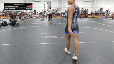 150 lbs Semis (4 Team) - Thomas Brough, Reverence United Blue vs Josh Nicolas, Storm Wrestling Center B