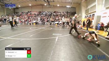 58 lbs Quarterfinal - Hudson Vanover, Salina Wrestling Club vs Savina Burgo, Team Tulsa Wrestling Club