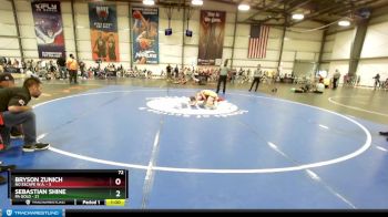 72 lbs Rd# 3 12:00pm Friday - Sebastian Shine, PA Gold vs Bryson Zunich, No Escape W.A.