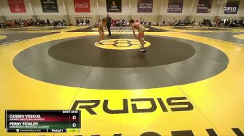 107 lbs Semifinal - Carsen Voskuil, Askren Wrestling Academy vs Perry Fowler, Sanderson Wrestling Academy