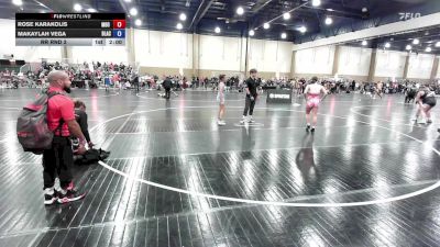 125 lbs Rr Rnd 2 - Rose Karakolis, M80 Wrestling Club vs Makaylah Vega, Black Flag Wrestling Academy