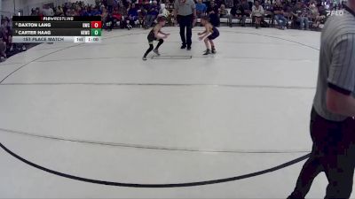17 lbs 1st Place Match - Daxton Lang, Gering Wrestling Club vs Carter Haag, Nebraska Elite Wrestling Club