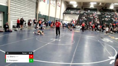 46 lbs Semifinal - Cole Sherry, Gretna Youth Wrestling vs Colt Thompson, Nebraska Elite