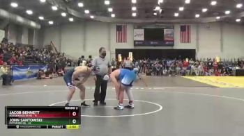 215 lbs Round 2 (3 Team) - John Santowski, Pittsford HS vs Jacob Bennett, Horseheads Sr HS