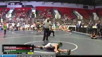 75 lbs Round 4 (6 Team) - Ayden Hudson, Donahue Wrestling Academy vs Thomas Block, MI Pitbulls