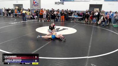 62 lbs Semifinal - Aurelia Bronson, Fairbanks Wrestling Club vs Lyla Barnes, Mid Valley Wrestling Club