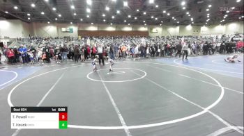 43 lbs Round Of 32 - Tristan Powell, Ruby Mountain WC vs Tanner Houck, Oroville Rattlers