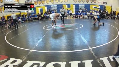 165 lbs Finals (8 Team) - Michael Hernandez, Charlotte Hs vs Draven McCall, Jesuit