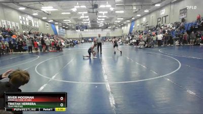 112 lbs Cons. Semi - River Moosman, American Fork Jr High vs Tristan Herrera, Team Prestige