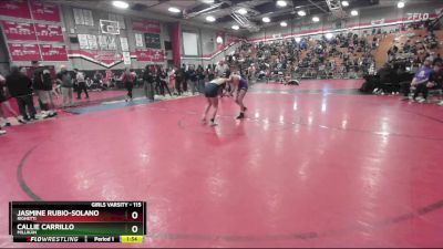 115 lbs Champ. Round 1 - Callie Carrillo, Millikan vs Jasmine Rubio-Solano, Righetti