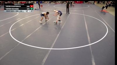 16U - 144 lbs Quarters - Peter Klapperich, Zumbrota-Mazeppa vs Tatum Hachaba, Champlin Park