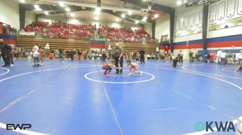 61 lbs Rr Rnd 4 - Dean Lovelace, Caney Valley Wrestling vs Easton Klinglesmith, Perry Wrestling Academy