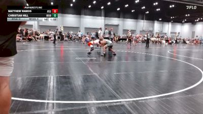 123 lbs Round 2 (8 Team) - Matthew Ramos, MatLife vs Christian Hill, MF Army