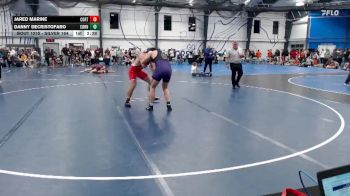 Silver 184 lbs Cons. Semi - Jared Marine, Cortland State vs Danny DeCristofaro, Cornell College