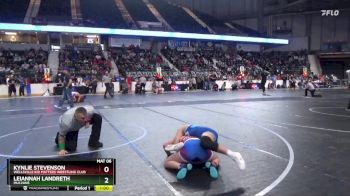 120 lbs Semifinal - Leiannah Landreth, Mulvane vs Kynlie Stevenson, Wellsville Kid Matters Wrestling Club