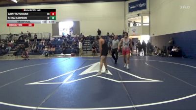 141 lbs Semifinal - Shea Dawson, San Francisco State vs Lain Yapoujian, Unattached