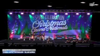 Cheer-riffic Techniques - Blaze Babes [2025 L5 Senior Open - D2 Day 2] 2025 Spirit Celebration Christmas Grand Nationals