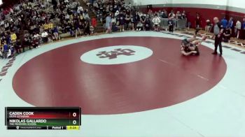 138 lbs Cons. Semi - Caden Cook, Faith Lutheran vs Nikolas Gallardo, The Meadows School