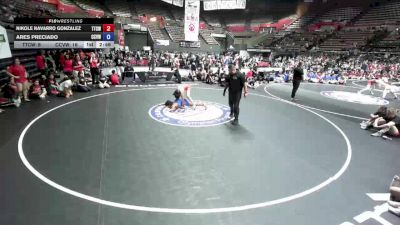 135 lbs Nikole Navarro Gonzalez, TCWA - Tri-Counties Wrestling Association vs Ares Preciado, CVWA - Central Valley Wrestling Association